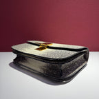 Celine Classic Medium-Sized Lizard-Grain Leather Handbag Shoulder Bag 189174TLC.02VG