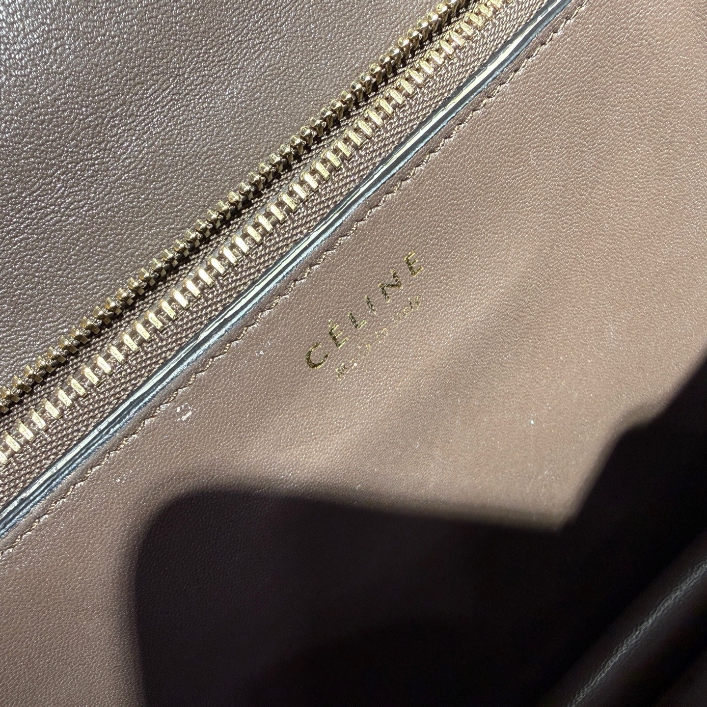 Celine Classic Medium-Sized Lizard-Grain Leather Handbag Shoulder Bag 189174TLC.02VG