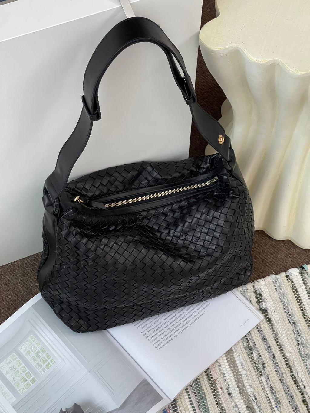 Bottega Veneta Black Shoulder Bag