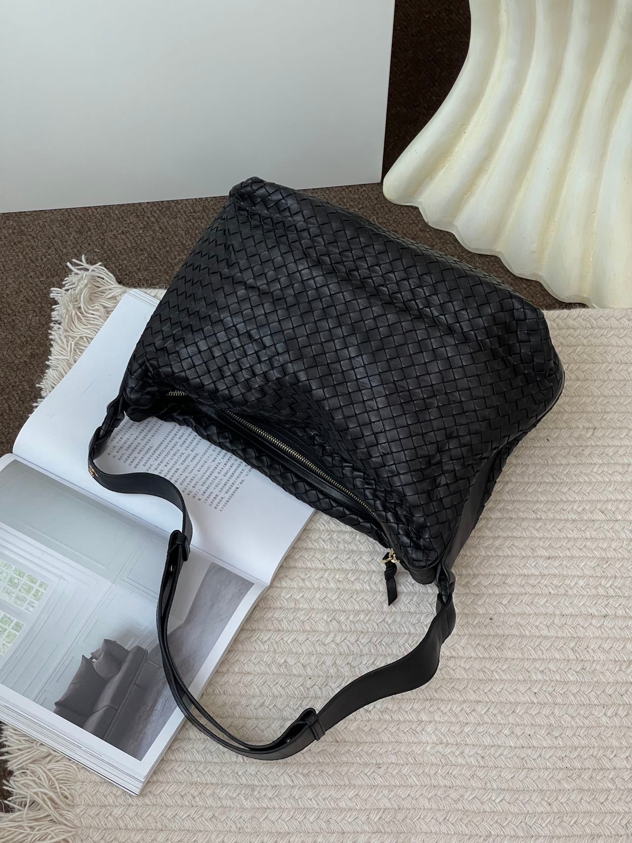 Bottega Veneta Black Shoulder Bag