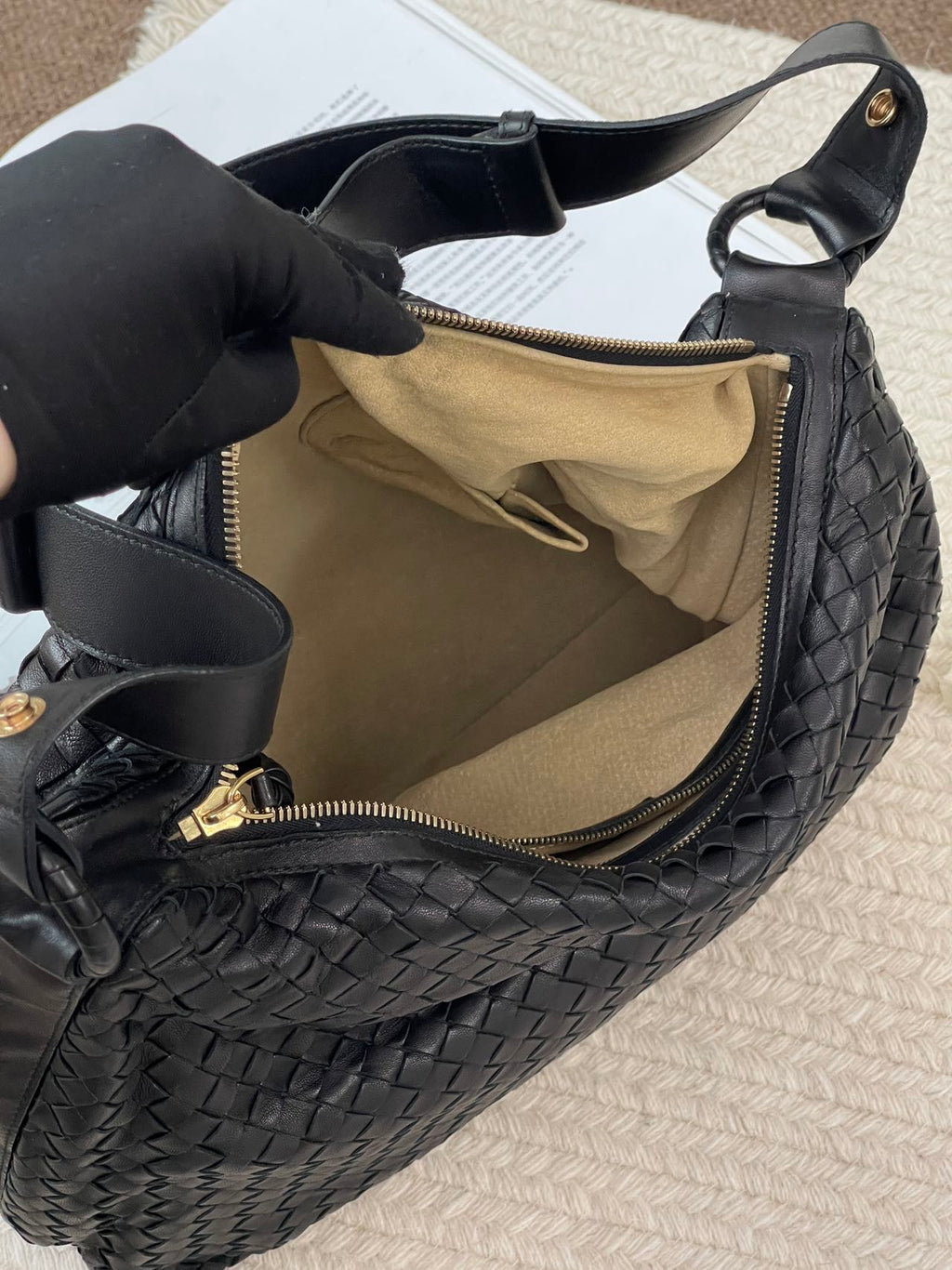 Bottega Veneta Black Shoulder Bag