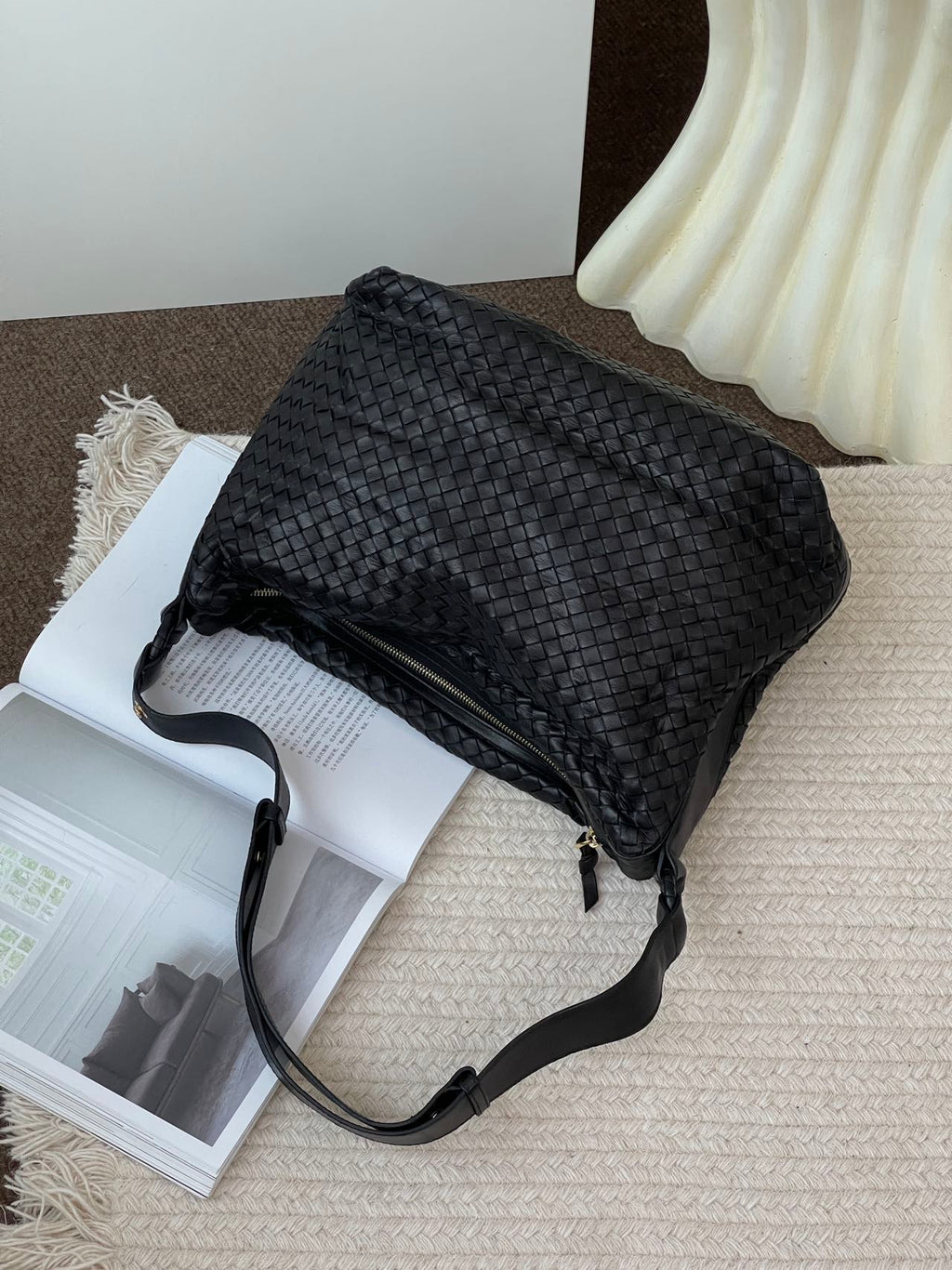 Bottega Veneta Black Shoulder Bag