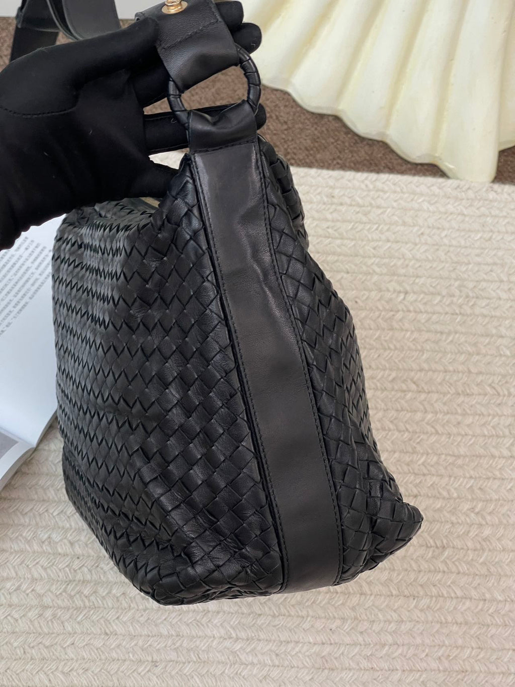 Bottega Veneta Black Shoulder Bag
