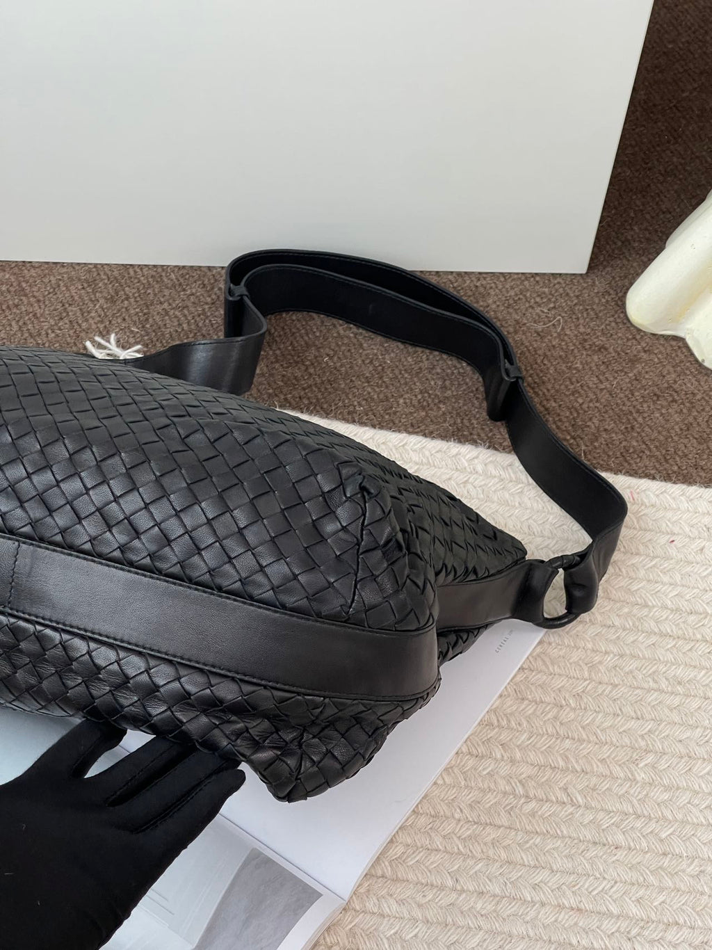 Bottega Veneta Black Shoulder Bag