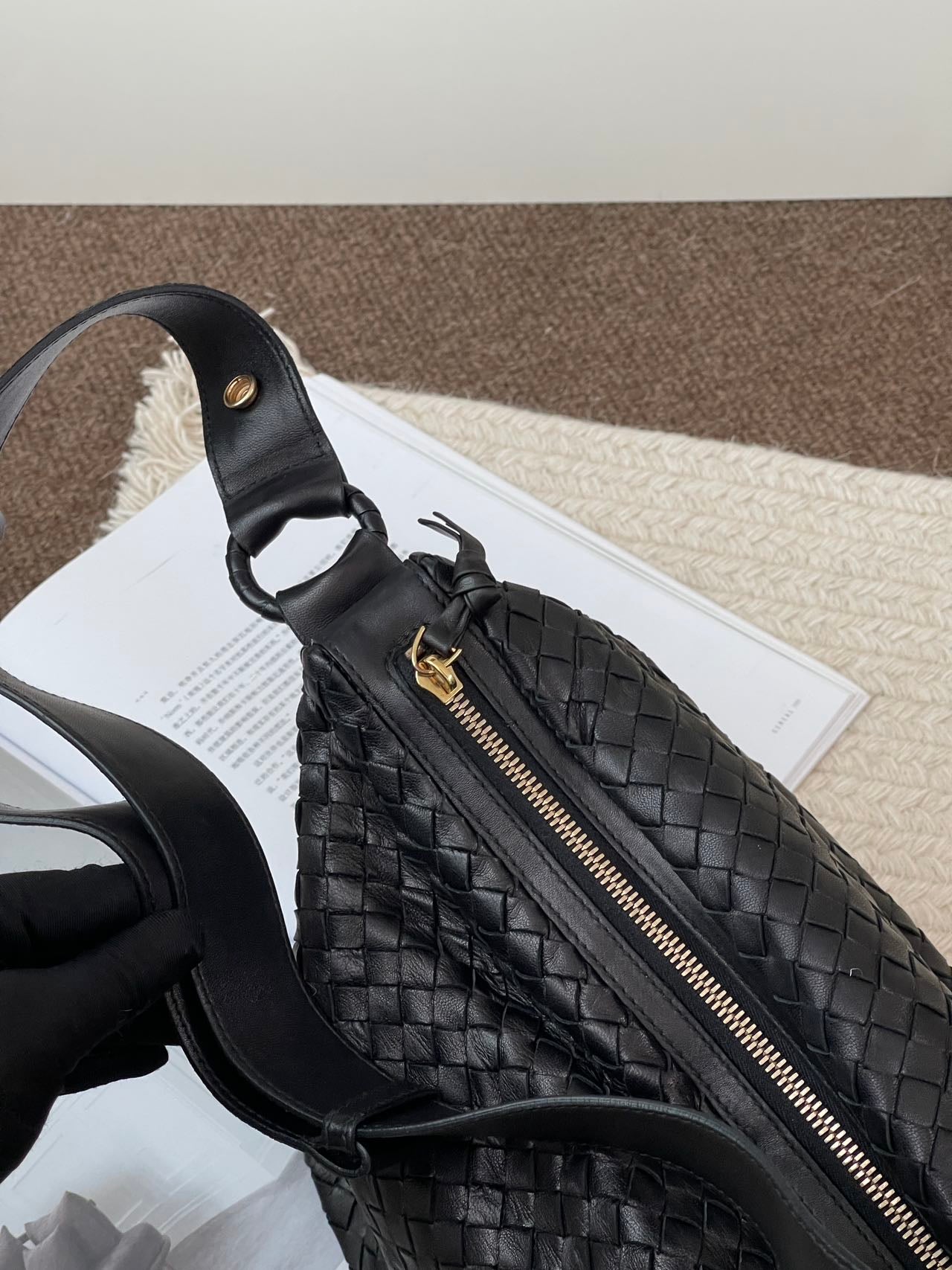 Bottega Veneta Black Shoulder Bag