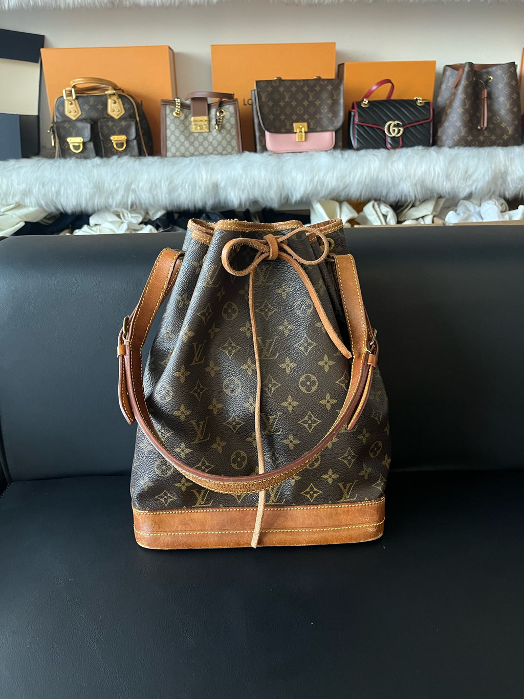 Louis Vuitton Bucket & Drawstring Bag