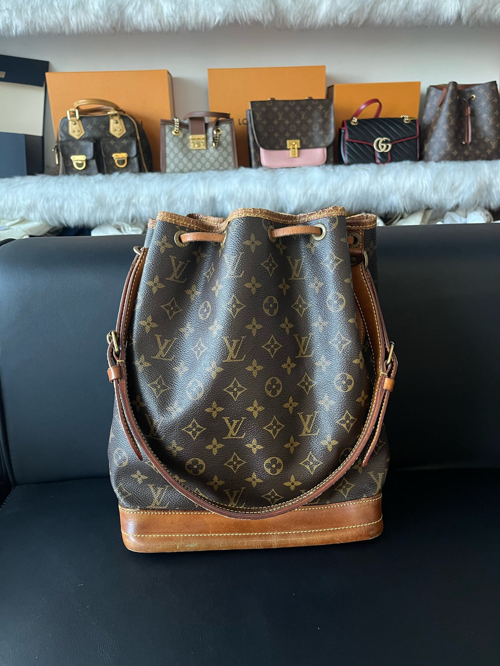 Louis Vuitton Bucket & Drawstring Bag