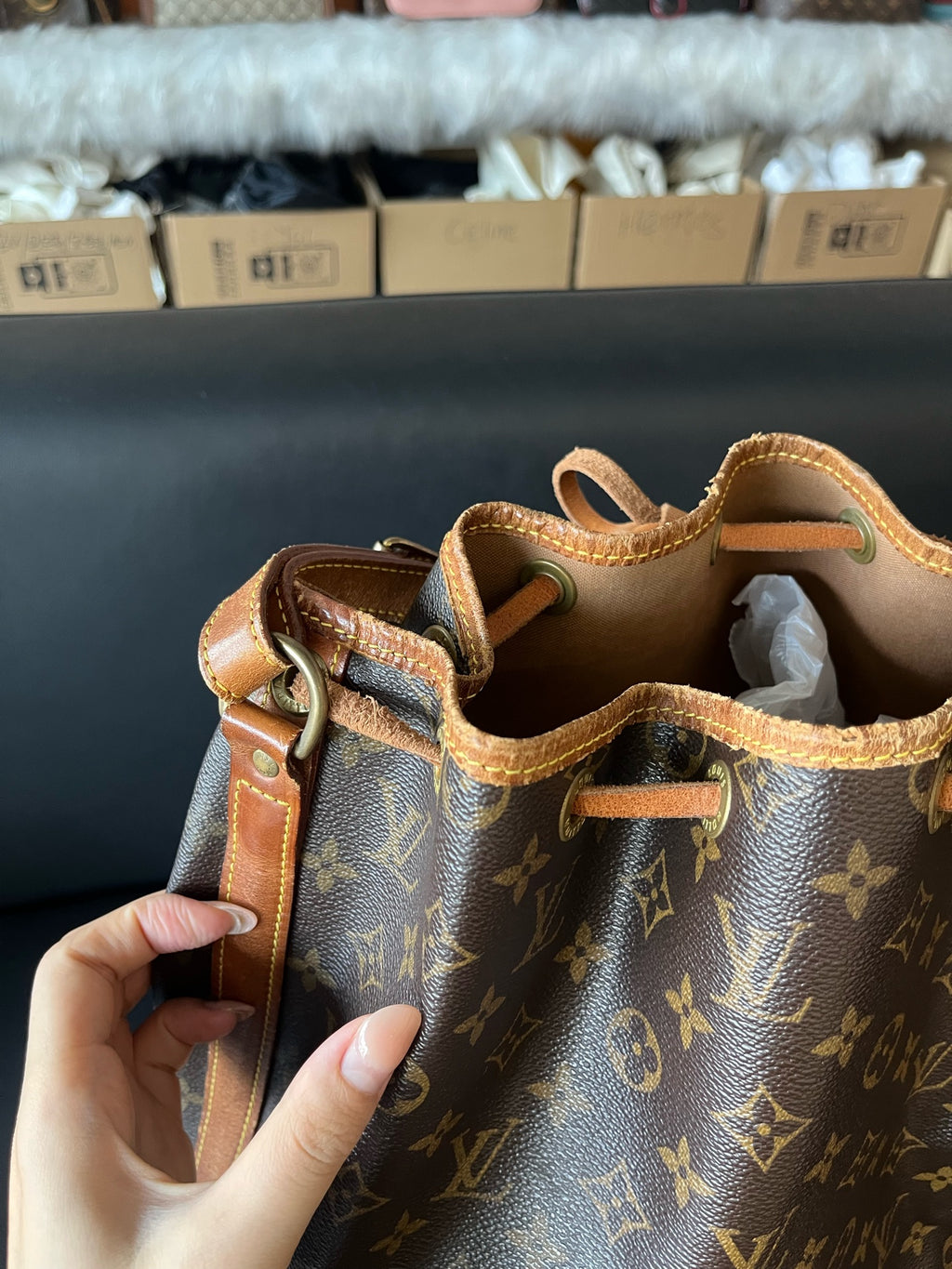 Louis Vuitton Bucket & Drawstring Bag