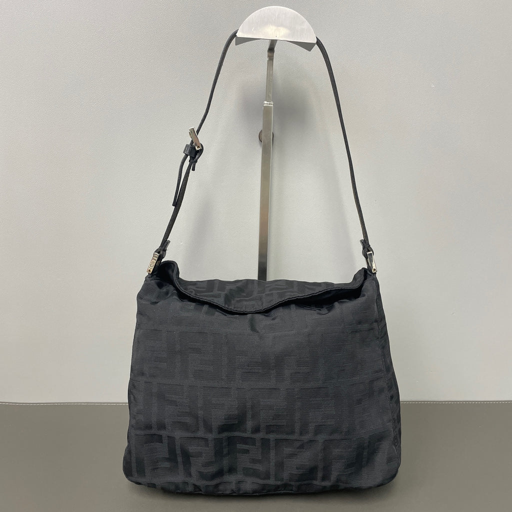 Fendi Cordura Black Shoulder Bag