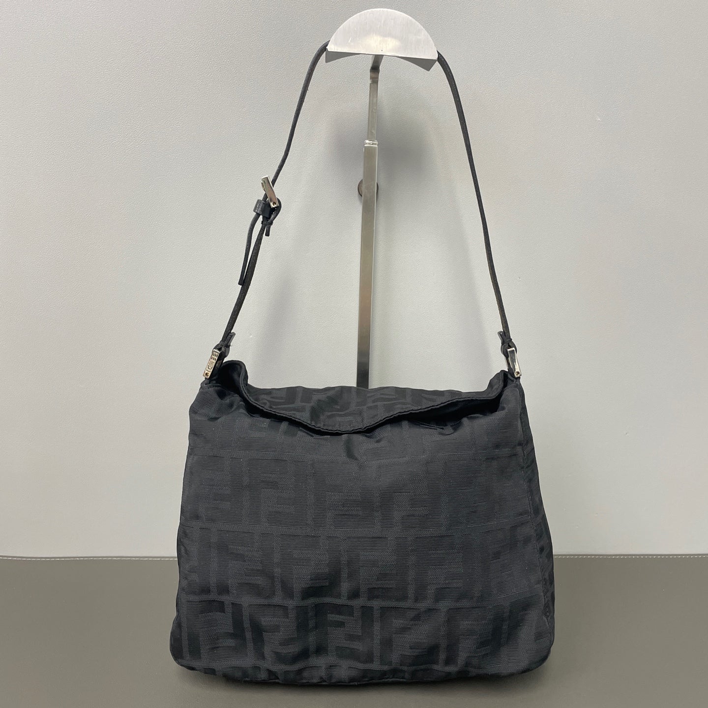 Fendi Cordura Black Shoulder Bag