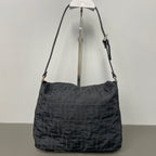 Fendi Cordura Black Shoulder Bag