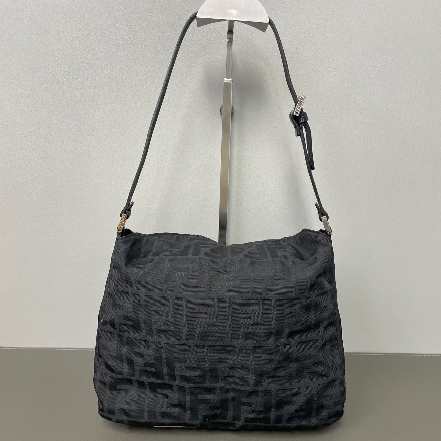 Fendi Cordura Black Shoulder Bag