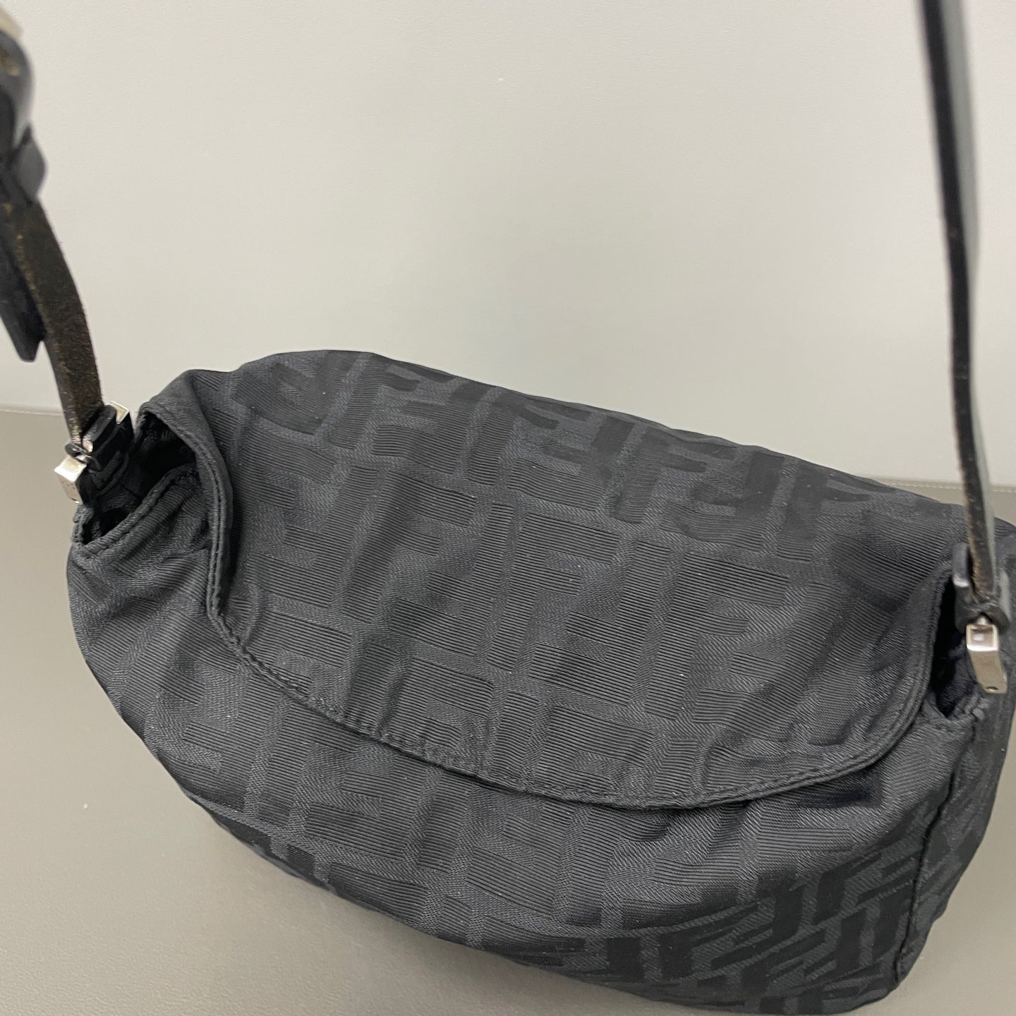 Fendi Cordura Black Shoulder Bag