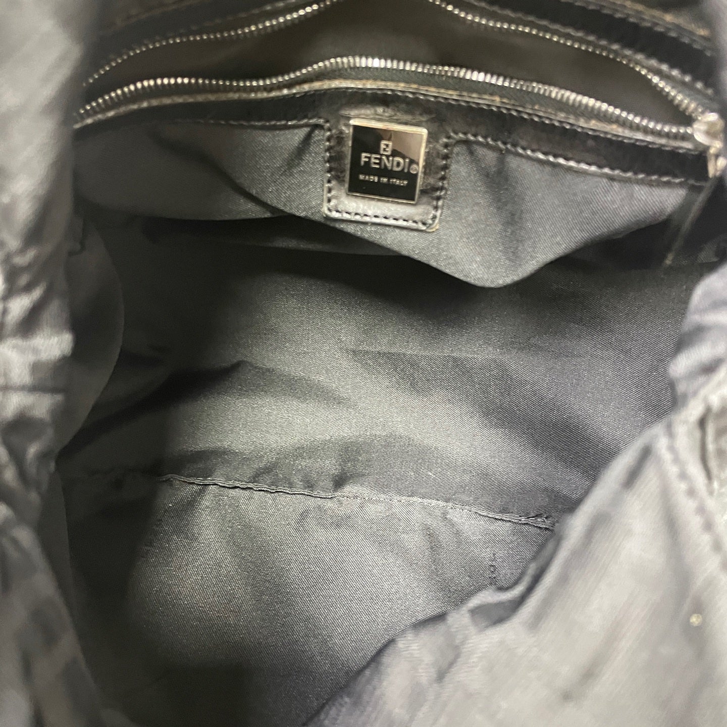 Fendi Cordura Black Shoulder Bag
