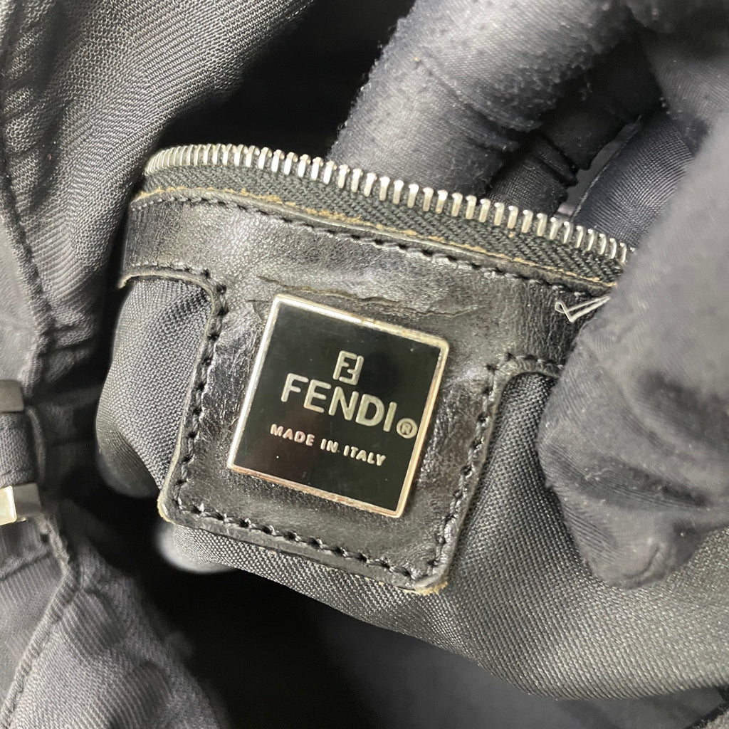Fendi Cordura Black Shoulder Bag