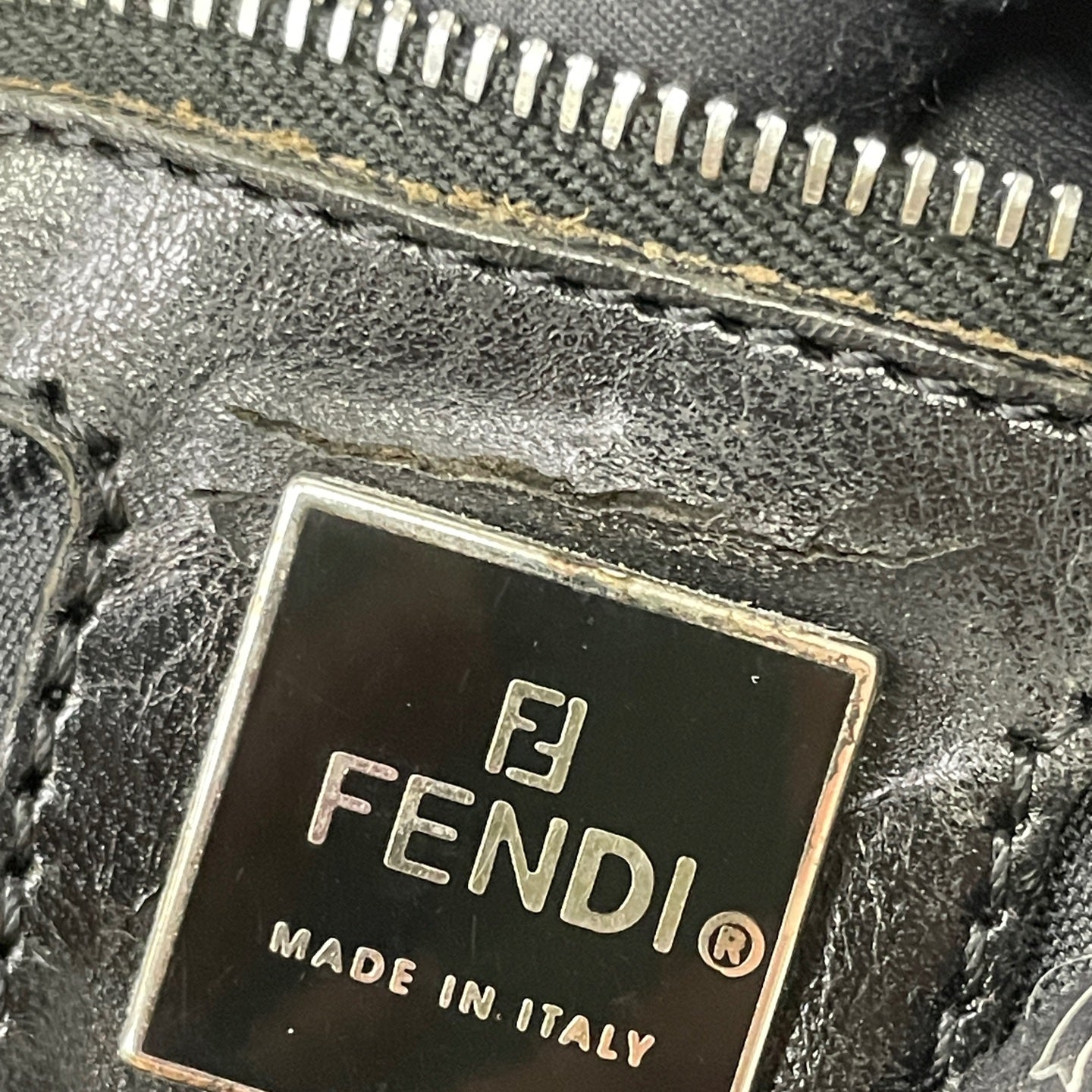 Fendi Cordura Black Shoulder Bag