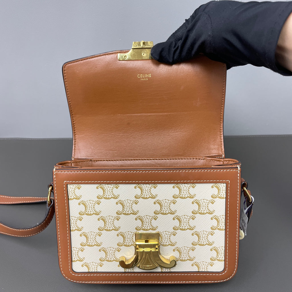Celine Leather Gold Crossbody