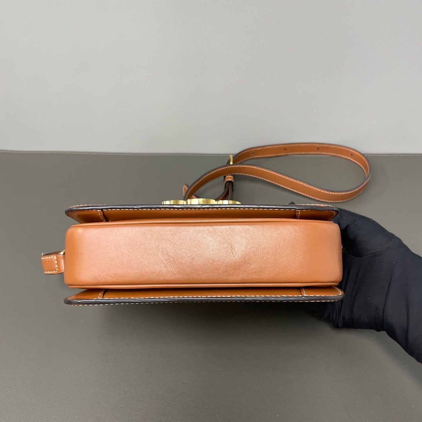 Celine Leather Gold Crossbody
