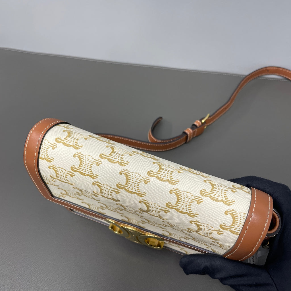 Celine Leather Gold Crossbody