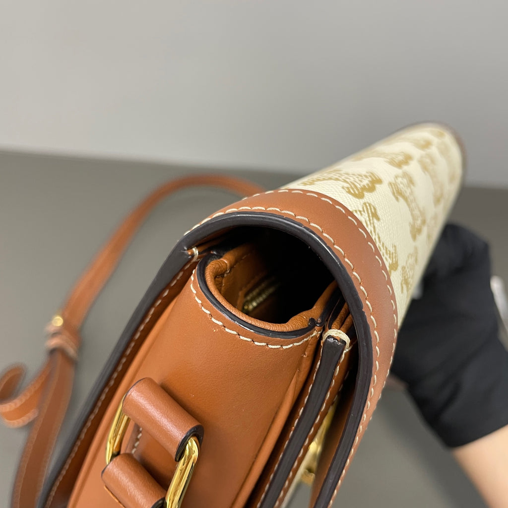 Celine Leather Gold Crossbody