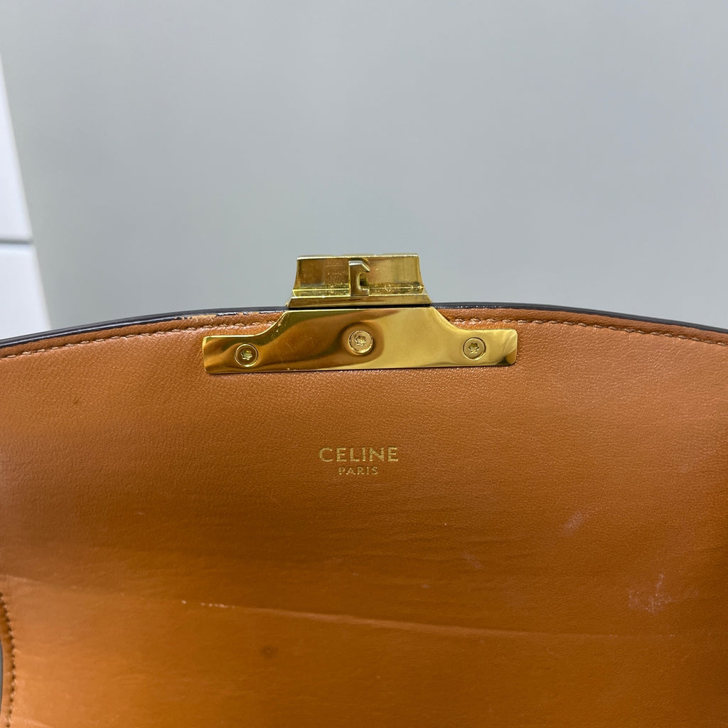 Celine Leather Gold Crossbody