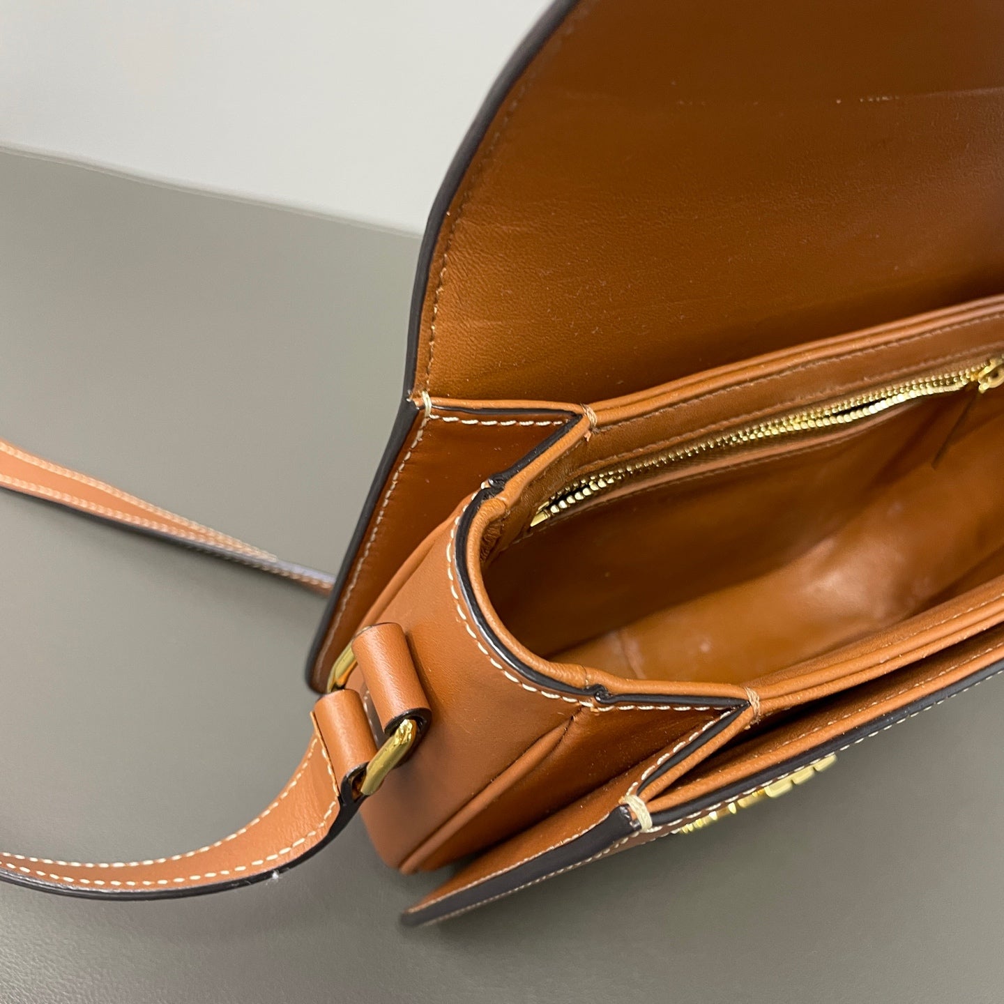 Celine Leather Gold Crossbody