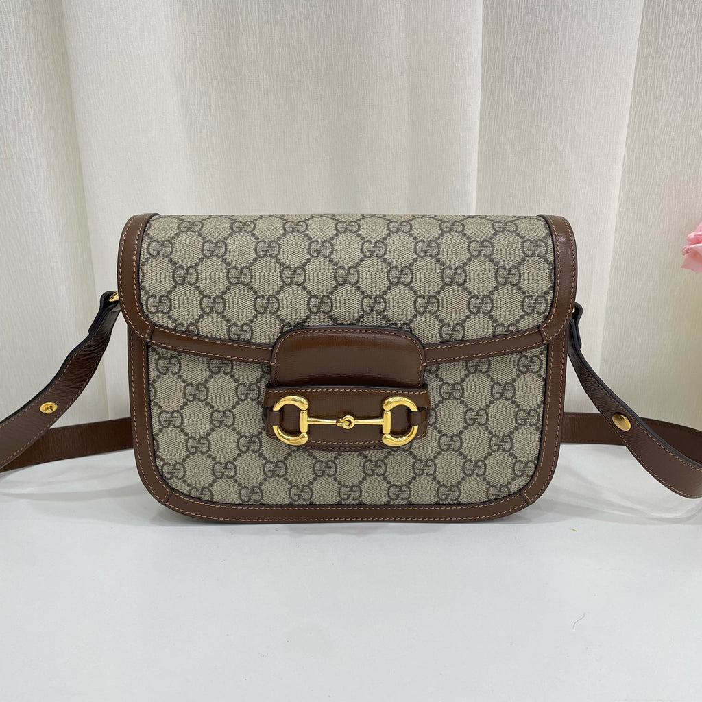 Gucci Canvas Brown Messenger Bag