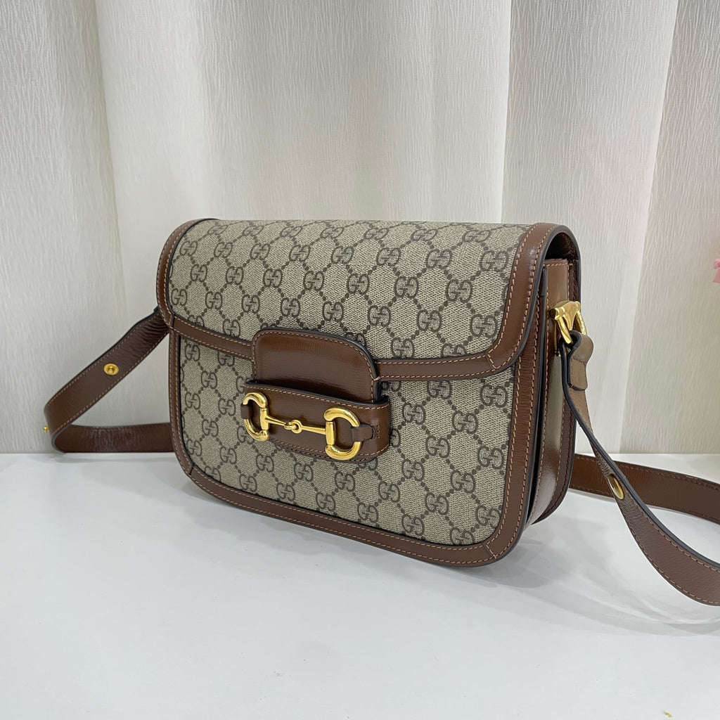 Gucci Canvas Brown Messenger Bag