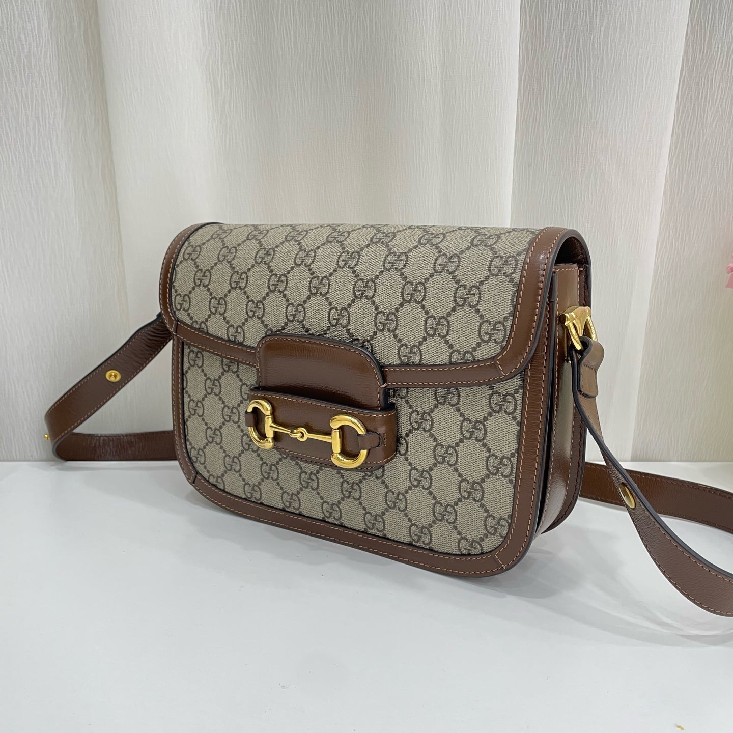 Gucci Canvas Brown Messenger Bag