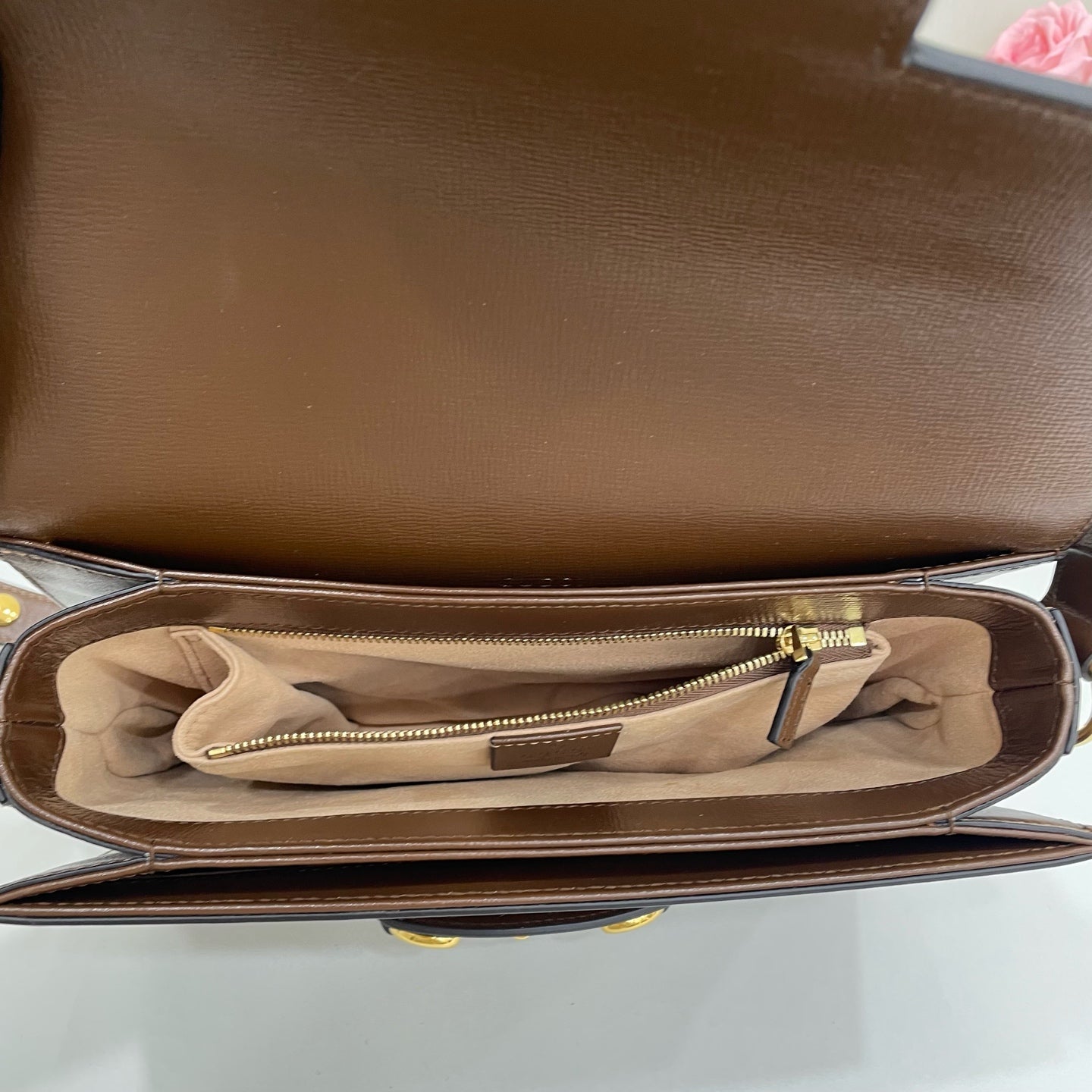 Gucci Canvas Brown Messenger Bag
