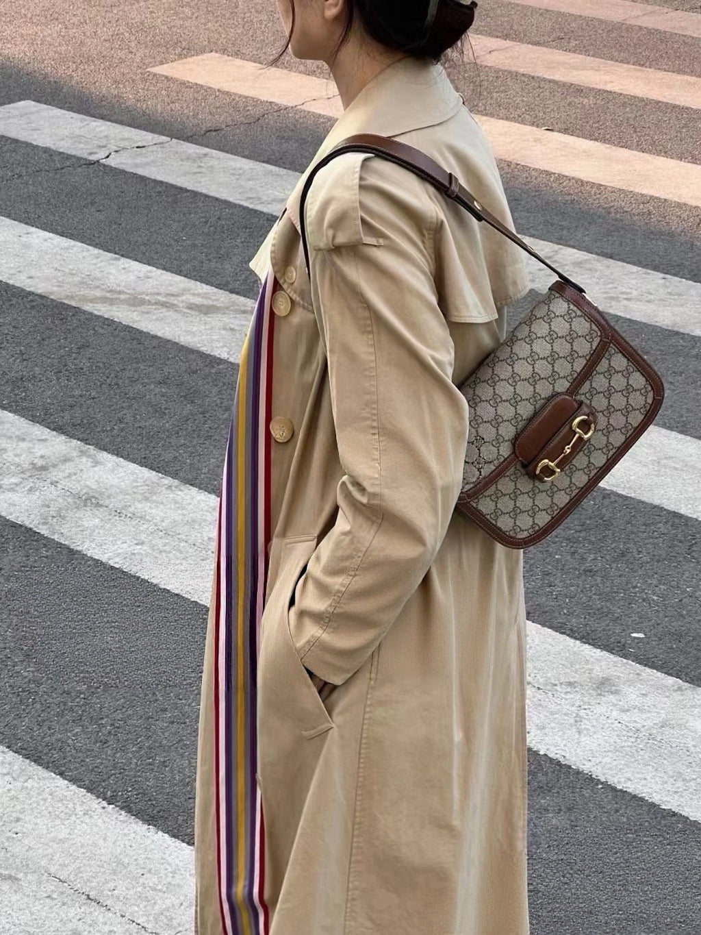 Gucci Canvas Brown Messenger Bag