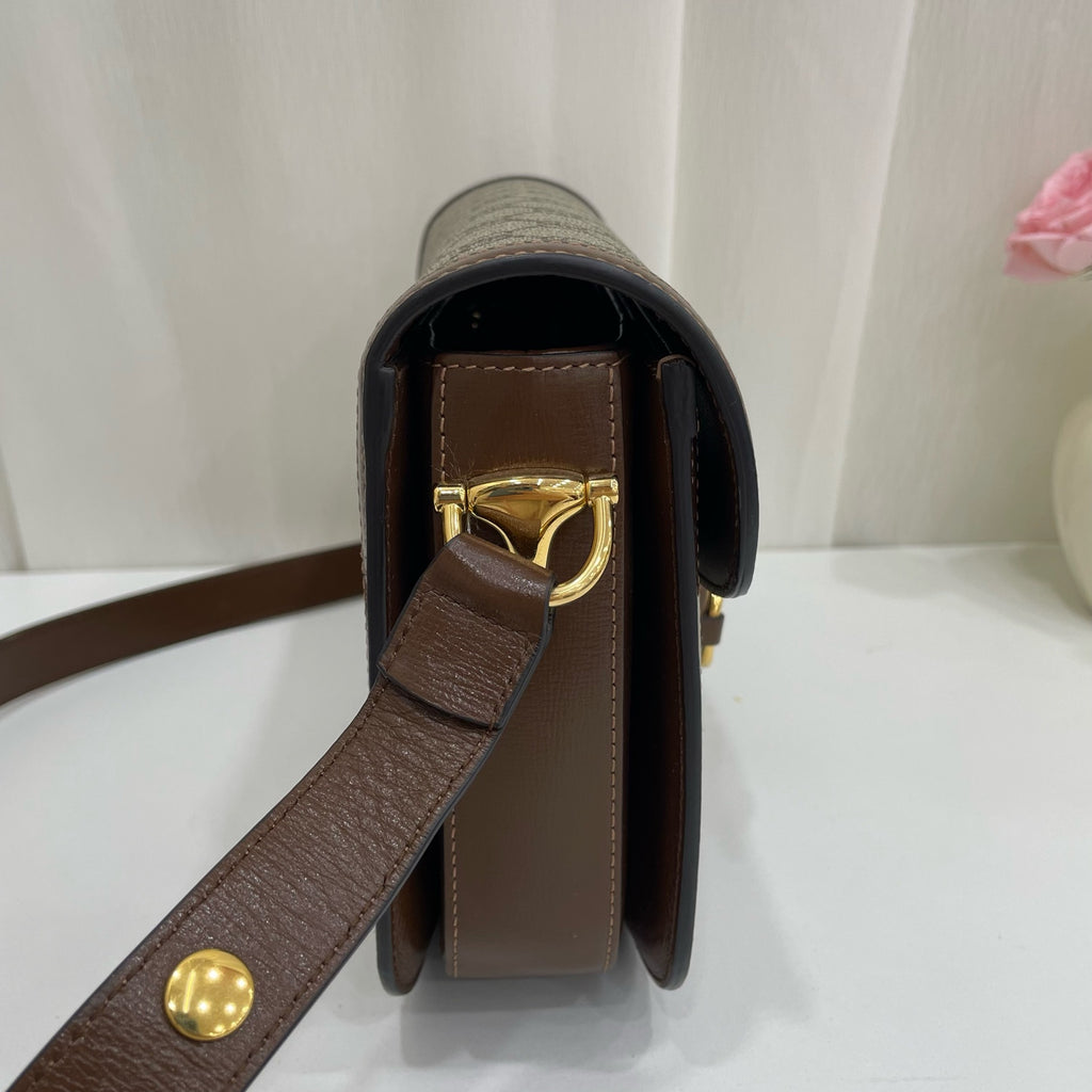 Gucci Canvas Brown Messenger Bag