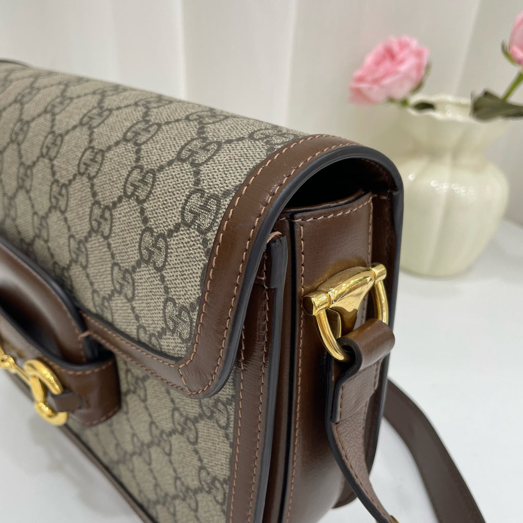Gucci Canvas Brown Messenger Bag