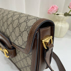 Gucci Canvas Brown Messenger Bag