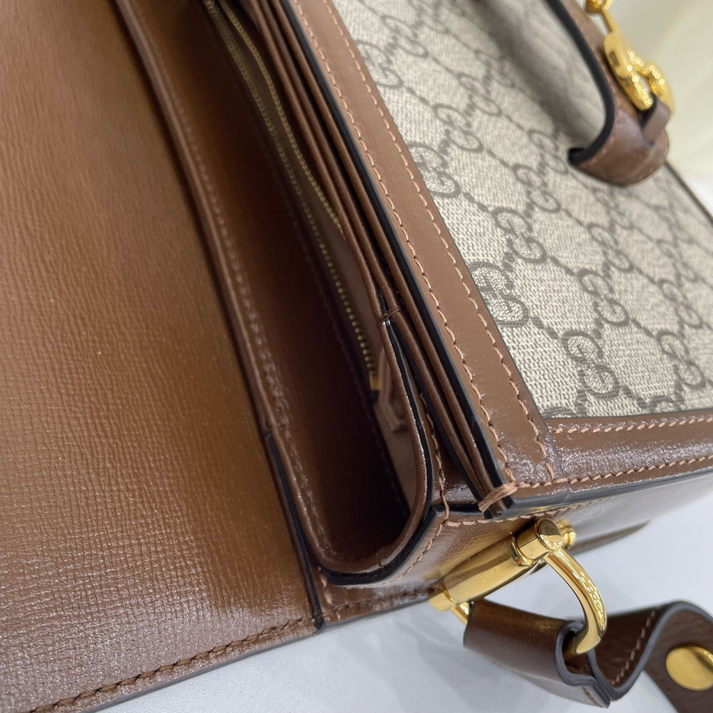 Gucci Canvas Brown Messenger Bag