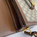 Gucci Canvas Brown Messenger Bag