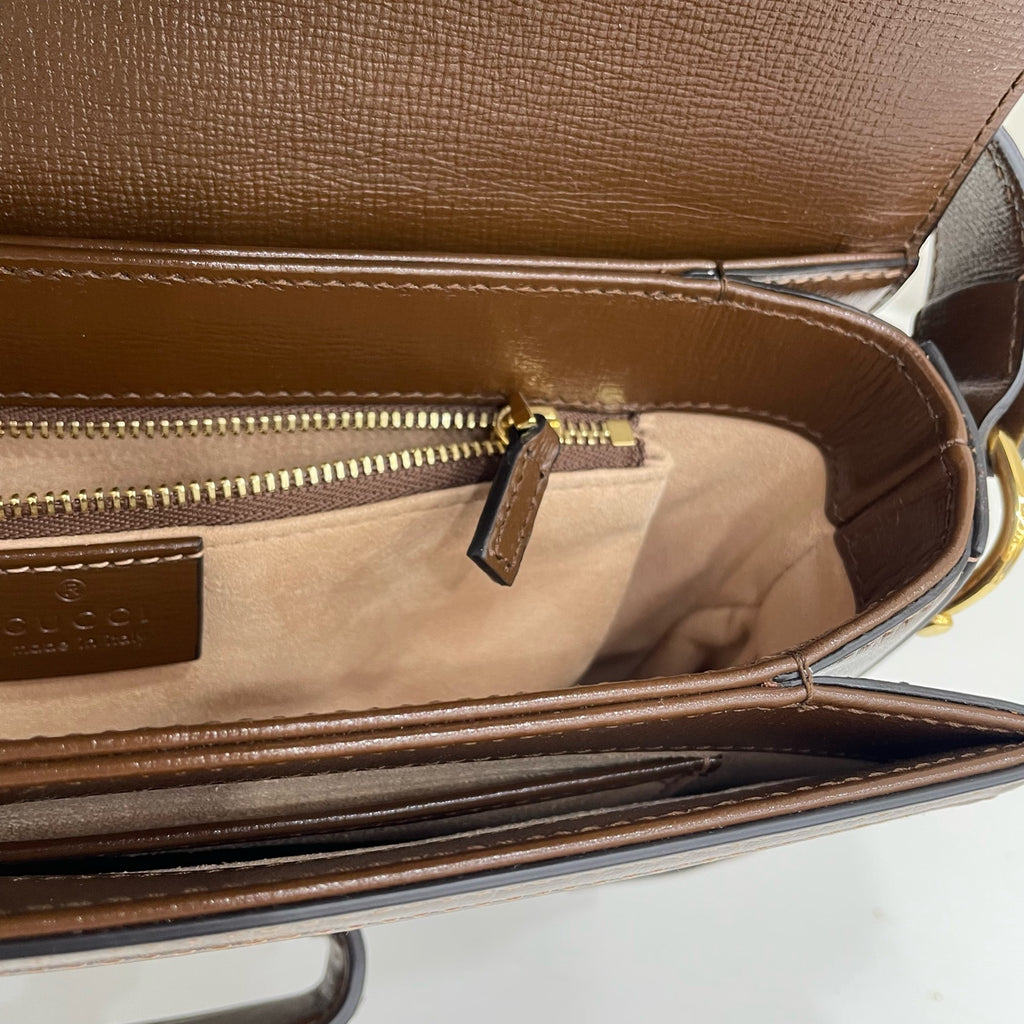 Gucci Canvas Brown Messenger Bag