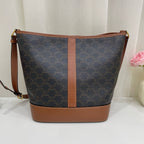 Celine Canvas Brown Bucket & Drawstring Bag