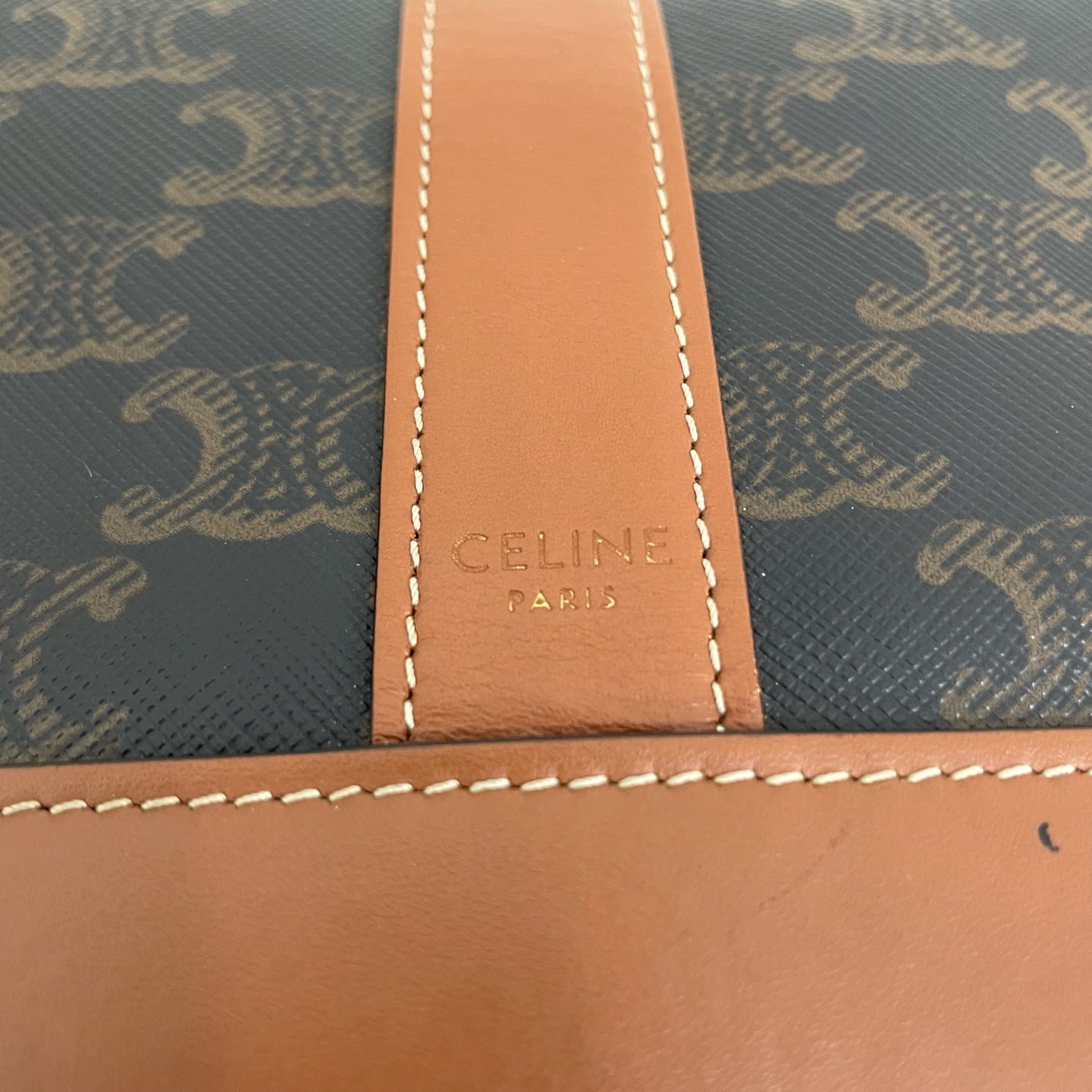 Celine Canvas Brown Bucket & Drawstring Bag