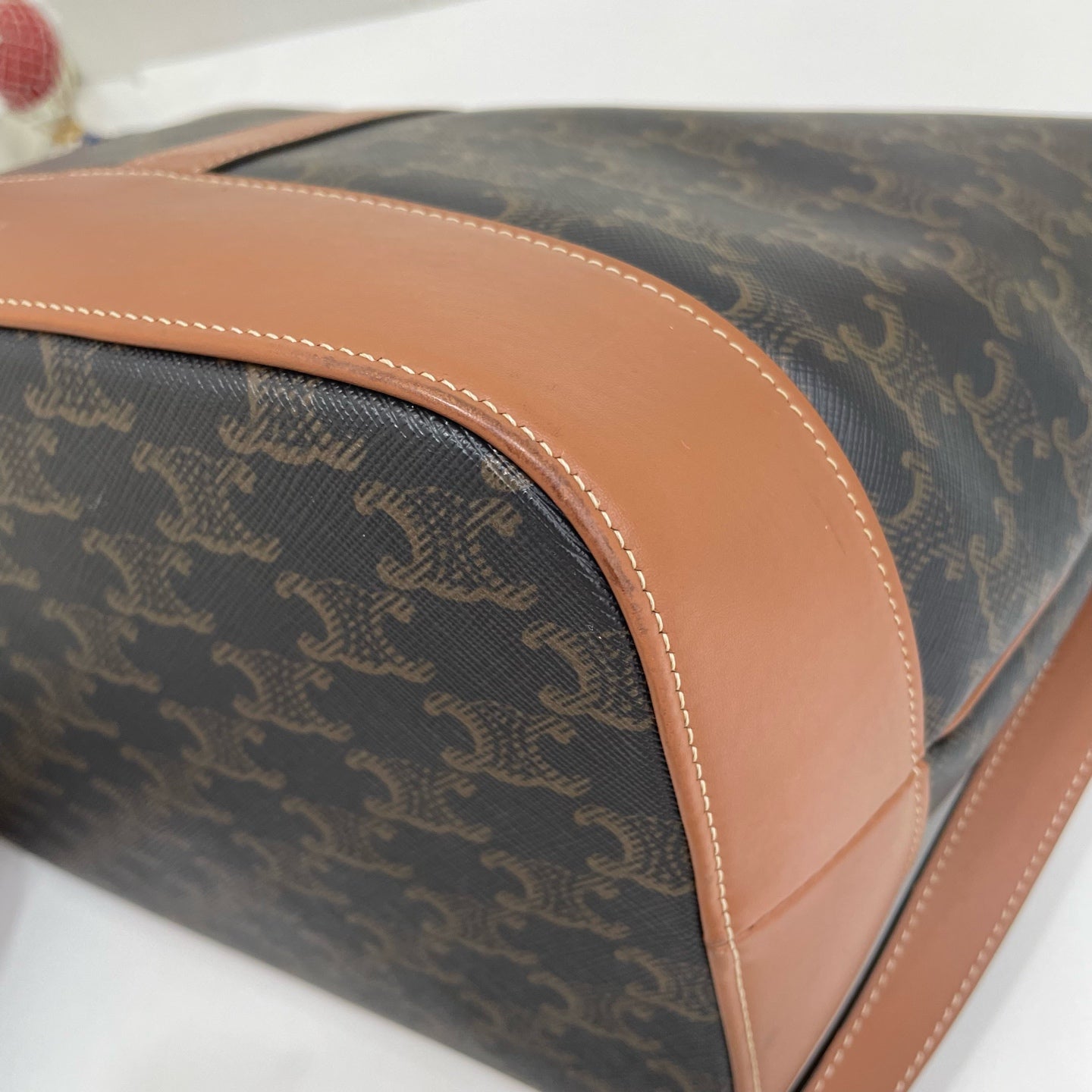 Celine Canvas Brown Bucket & Drawstring Bag
