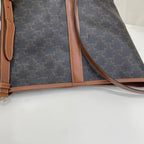 Celine Canvas Brown Bucket & Drawstring Bag
