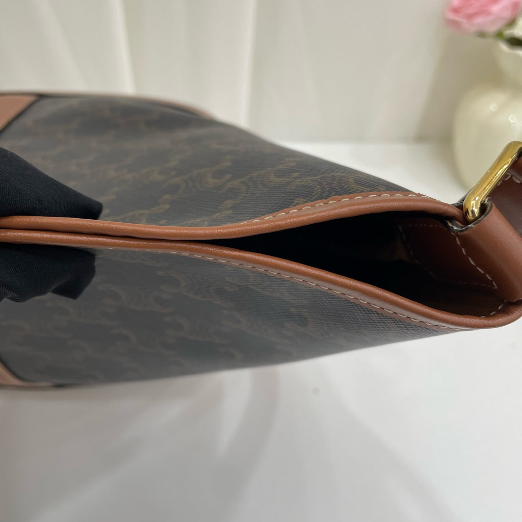 Celine Canvas Brown Bucket & Drawstring Bag
