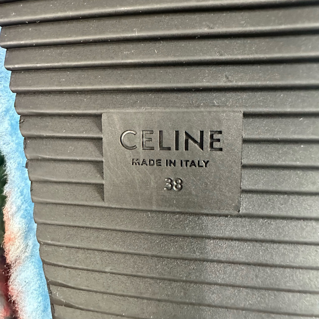 Celine Leather Blue Flip flop