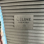 Celine Leather Blue Flip flop