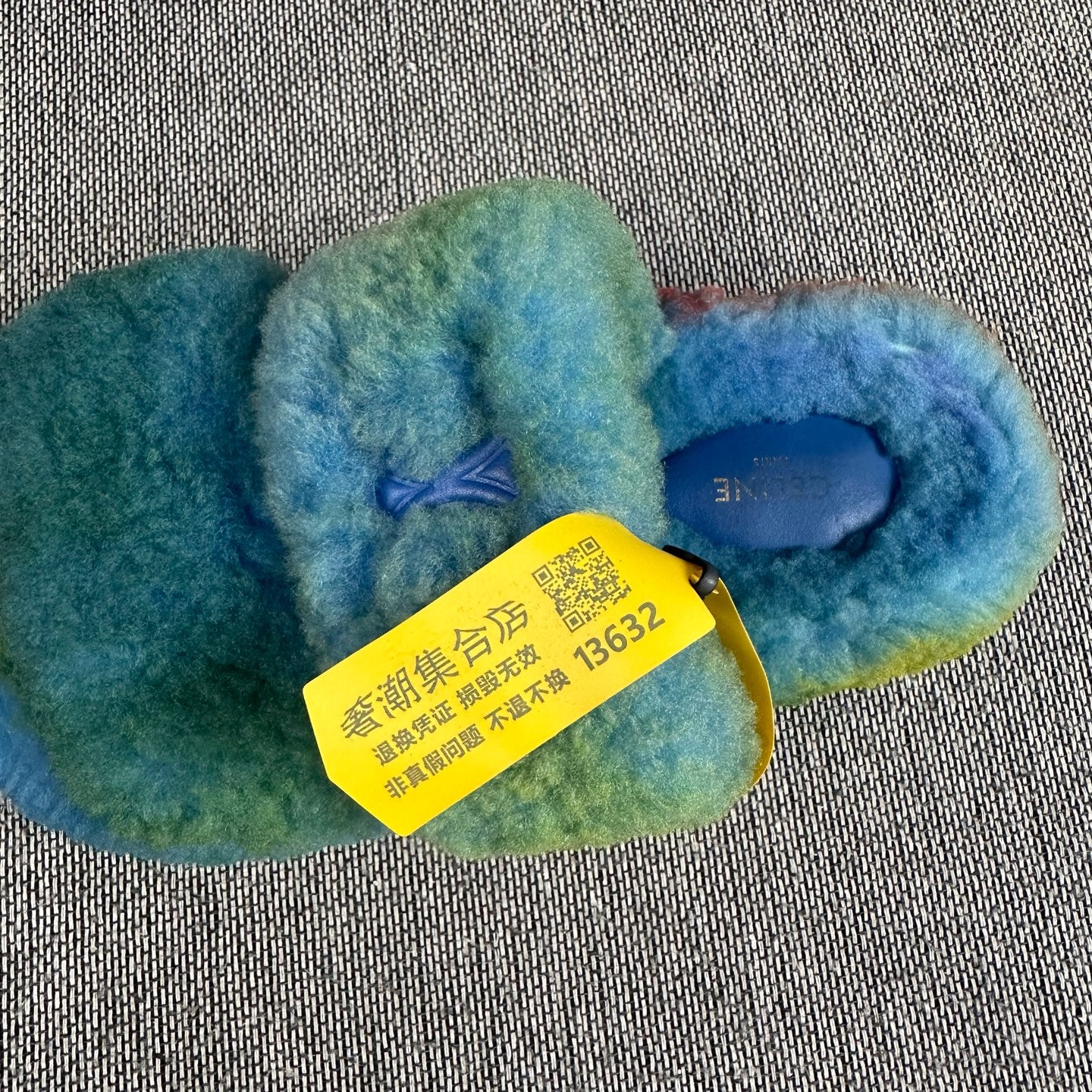 Celine Leather Blue Flip flop