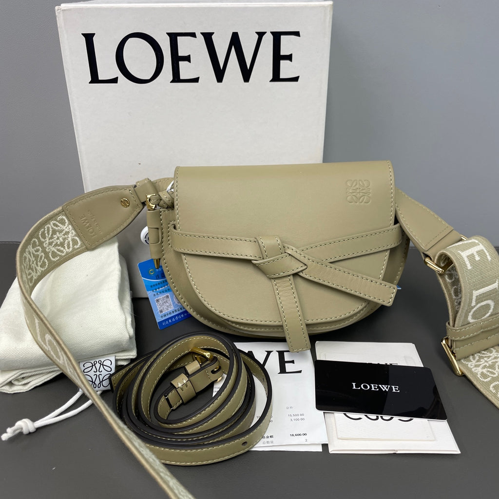 Loewe Alcantara Saddle Bag