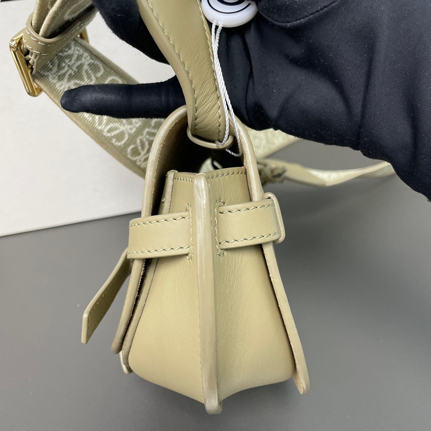 Loewe Alcantara Saddle Bag