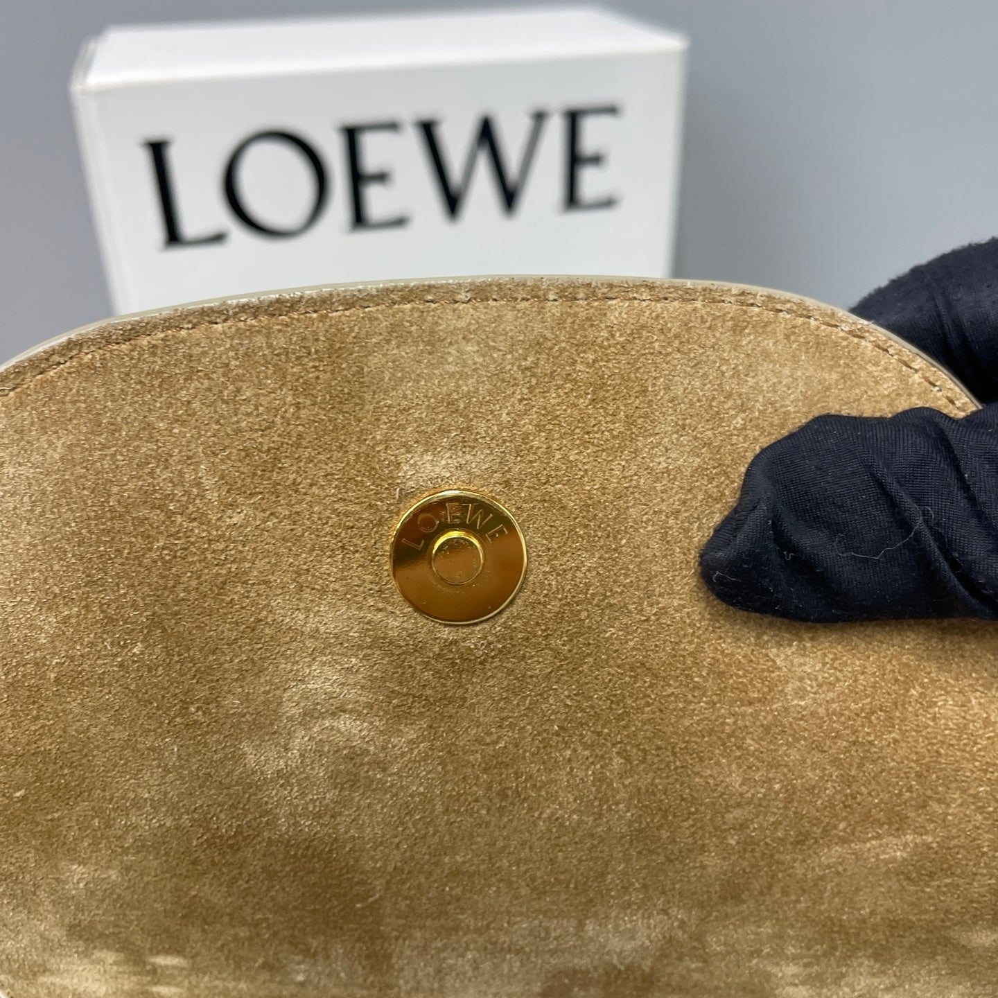 Loewe Alcantara Saddle Bag