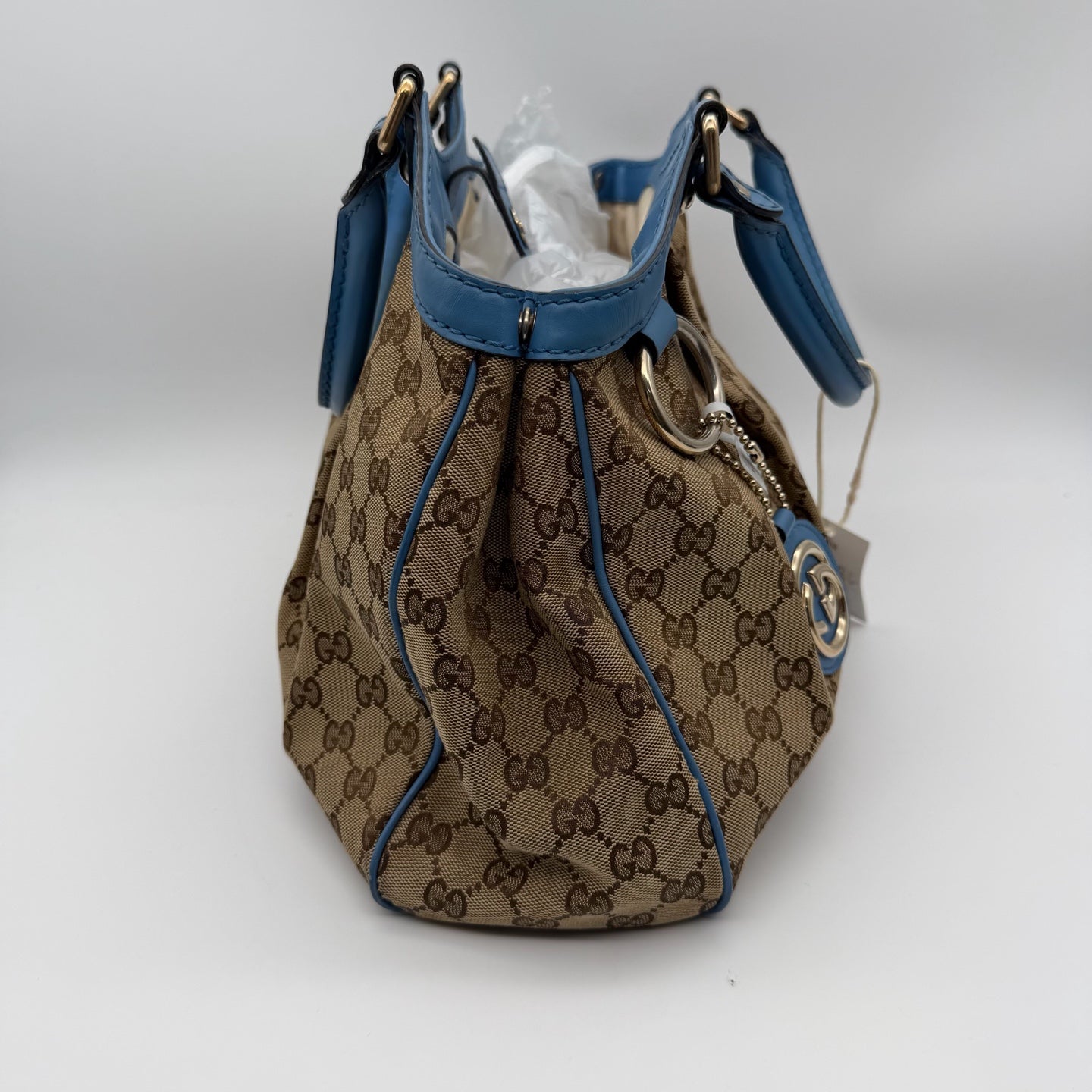 Gucci Canvas Blue Satchel