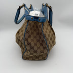 Gucci Canvas Blue Satchel